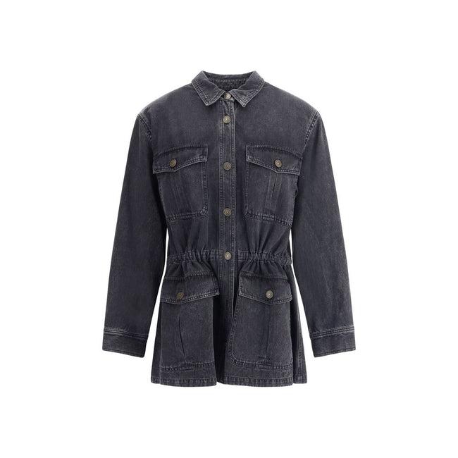 Marant Etoile Gray Cotton Denim Jacket