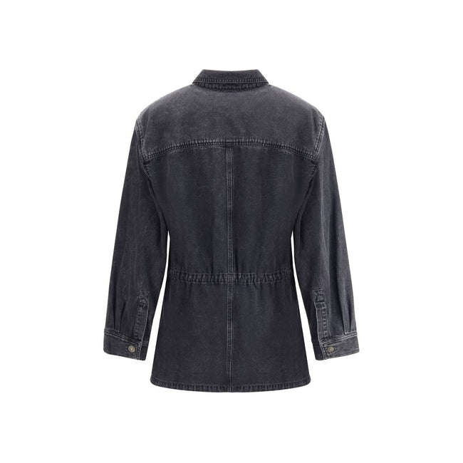Marant Etoile Gray Cotton Denim Jacket