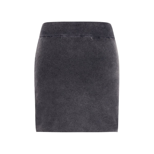 Alexander Wang Gray Cotton Mini Skirt