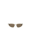 Alexander McQueen Gold Metal Sunglasses