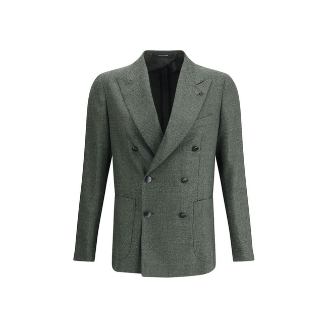 Tagliatore Bicolor Fleece Wool Blazer