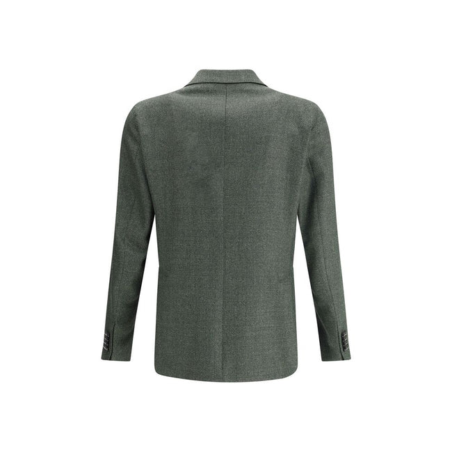 Tagliatore Bicolor Fleece Wool Blazer