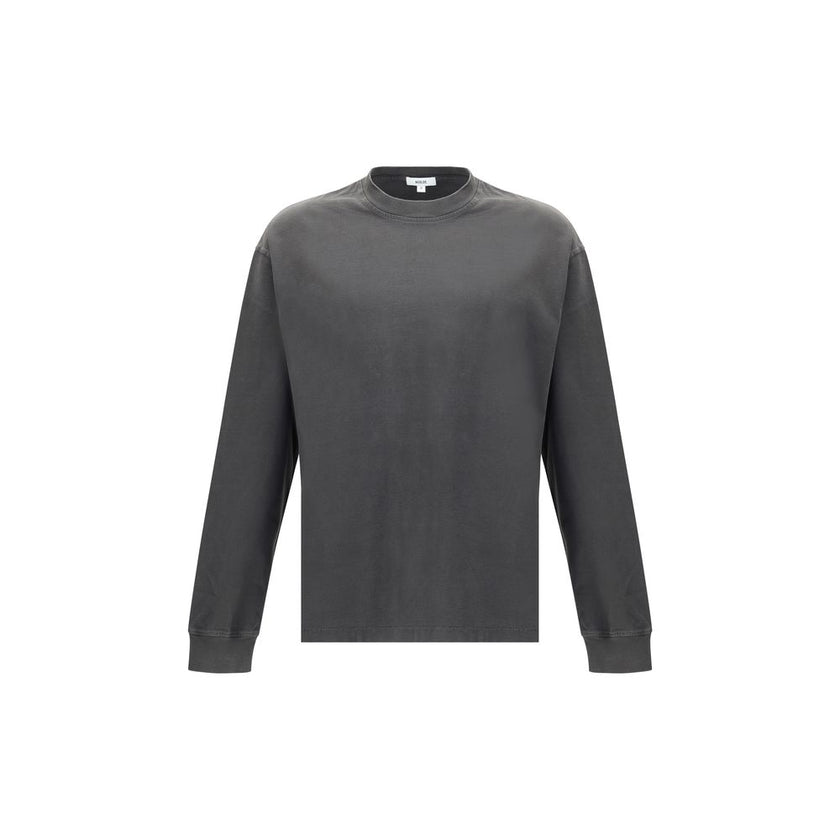 Agolde Gray Cotton Long Sleeve T-Shirt