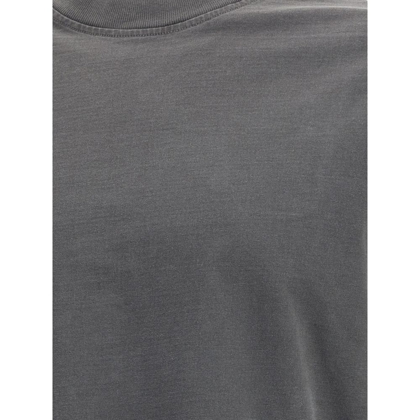 Agolde Gray Cotton Long Sleeve T-Shirt