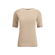 Fabiana Filippi Beige Cashmere T-Shirt
