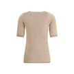 Fabiana Filippi Beige Cashmere T-Shirt