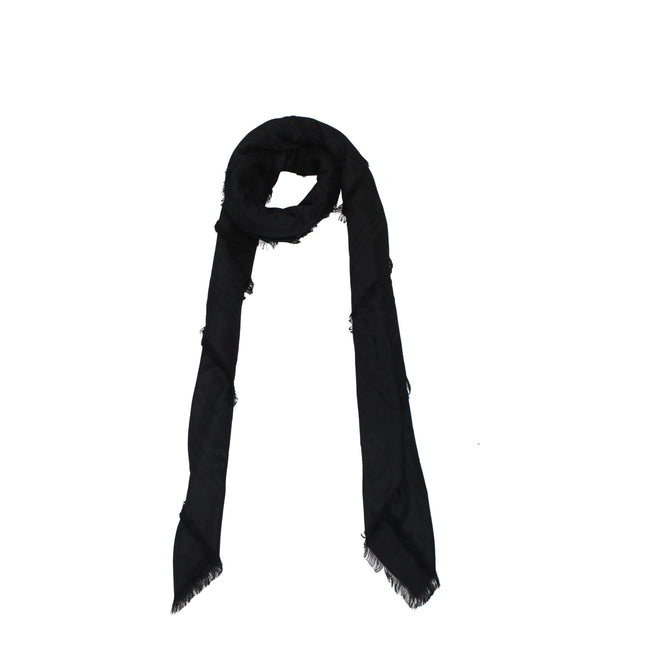 Balmain Black Viscose Foulard