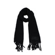 Ami Paris Black Leather Scarf