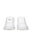 Burberry White Leather Low Top Sneakers