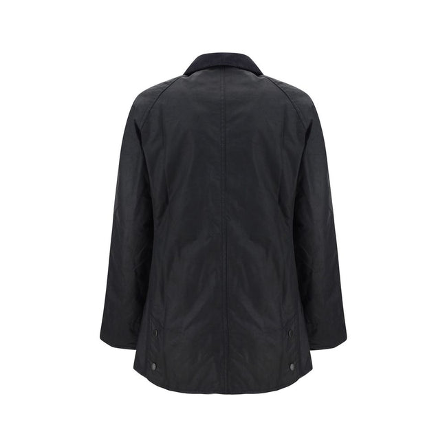Barbour Black Cotton Coat