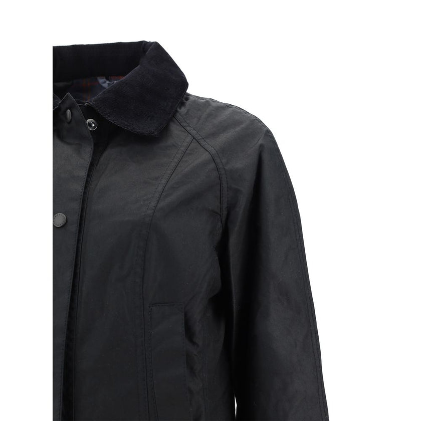 Barbour Black Cotton Coat