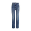 Brunello Cucinelli Blue Cotton Skinny Jeans