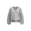 The Attico Gray Cotton Sweatshirt