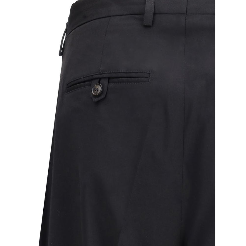 Our Legacy Black Fleece Wool Chino Pants