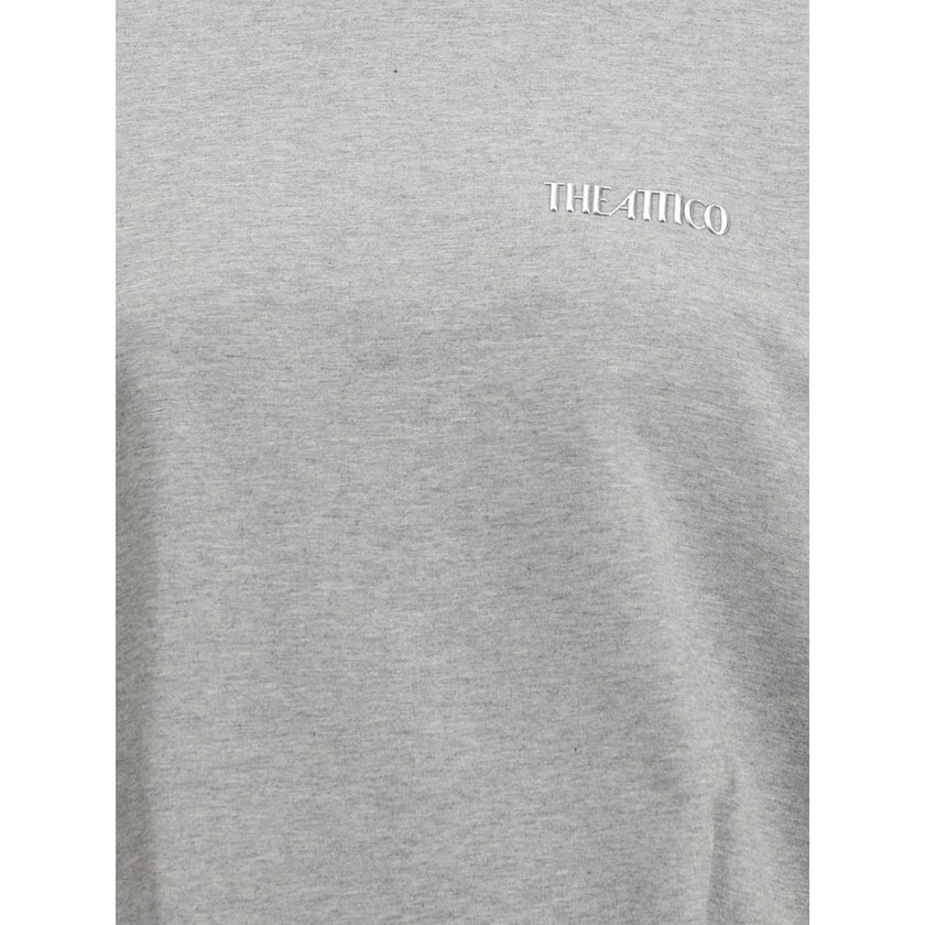 The Attico Gray Cotton Sweatshirt