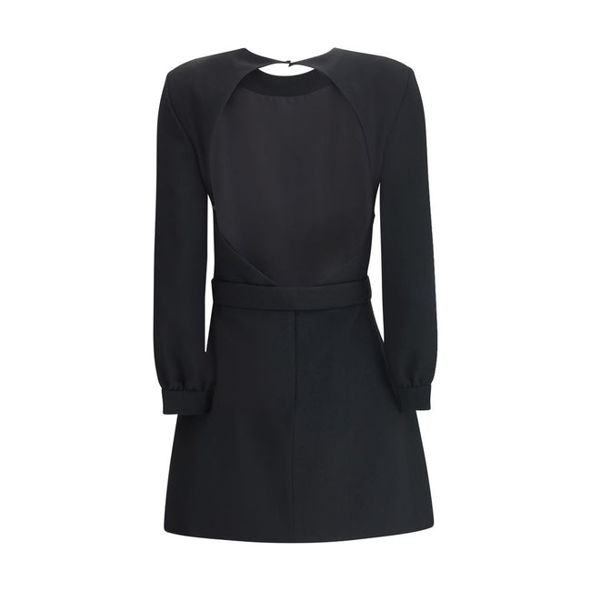 Saint Laurent Black Viscose Cocktail Dress