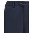 Lardini Blue Fleece Wool Chino Pants