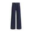 Citizens of Humanity Blue Recycled Cotton Straight-Leg Jeans