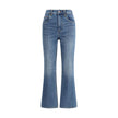 Tory Burch Light Blue Cotton Cropped Jeans
