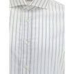 Brunello Cucinelli White Cotton Pattern Shirt