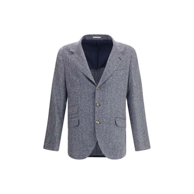 Brunello Cucinelli Blue Wool Blazer