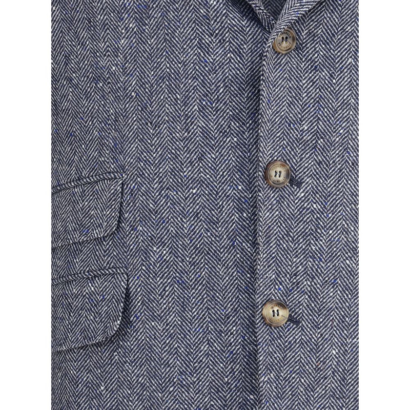 Brunello Cucinelli Blue Wool Blazer
