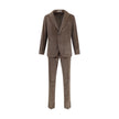 Tagliatore Brown Cotton Two-Piece Suit