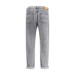 Brunello Cucinelli Gray Cotton Straight-Leg Jeans