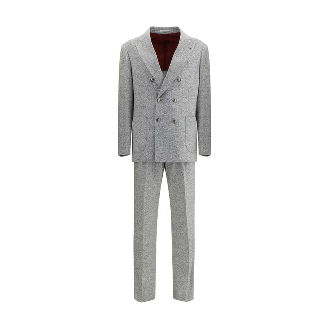 Brunello Cucinelli Gray Wool Two-Piece Suit