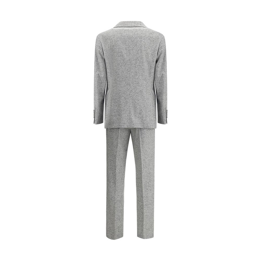 Brunello Cucinelli Gray Wool Two-Piece Suit