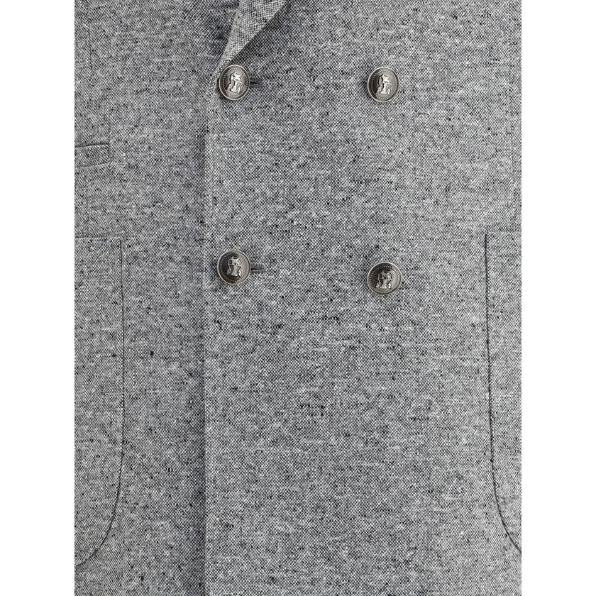 Brunello Cucinelli Gray Wool Two-Piece Suit