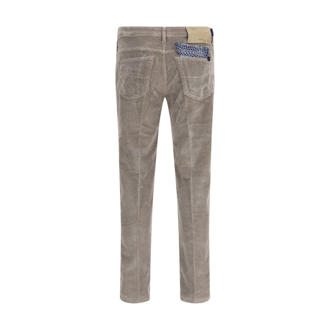 Jacob Cohen Gray Cotton Casual Pants