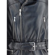 Alessandra Rich Black Leather Biker Jacket