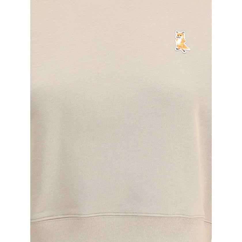 Maison Kitsuné Beige Cotton Sweatshirt