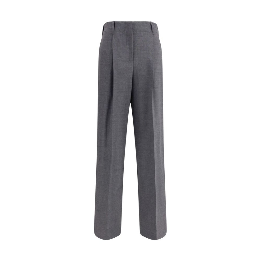 P.A.R.O.S.H. Gray Elastane Casual Pants