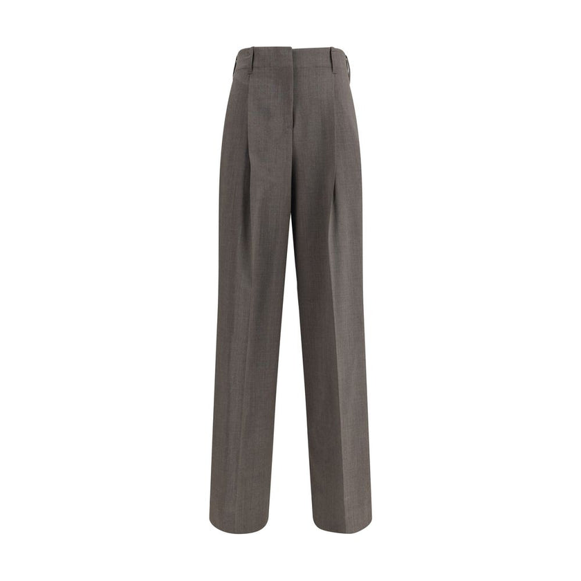 P.A.R.O.S.H. Gray Elastane Dress Pants