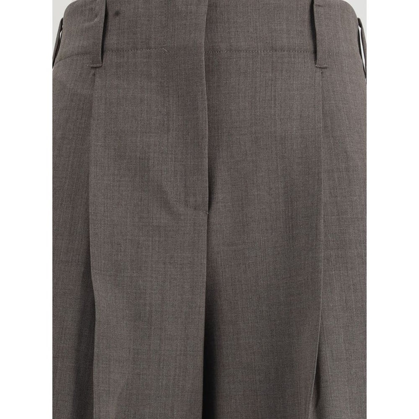 P.A.R.O.S.H. Gray Elastane Dress Pants
