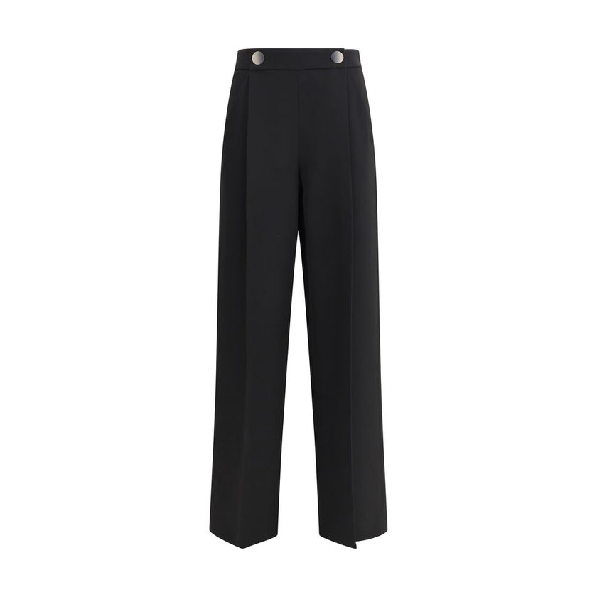 Giorgio Armani Black Silk Casual Pants