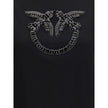 PINKO Black Cotton T-Shirt