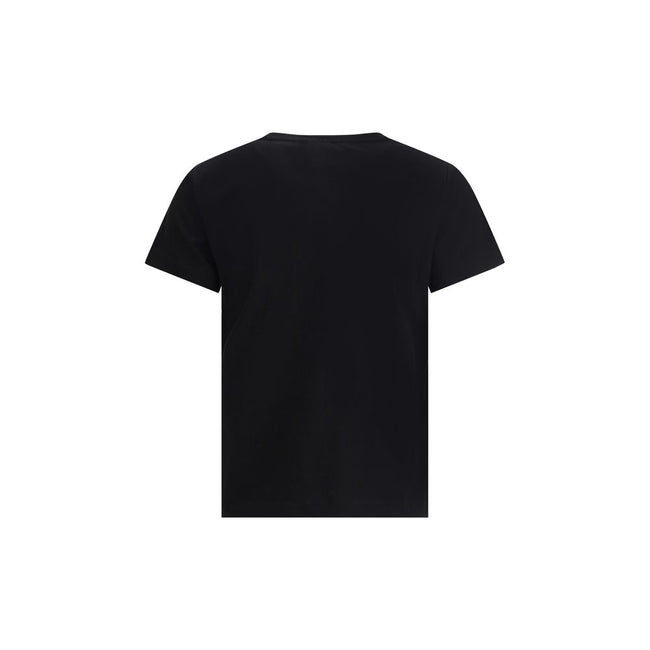PINKO Black Cotton T-Shirt