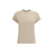 Brunello Cucinelli Beige Elastane T-Shirt