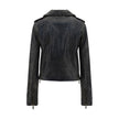Golden Goose Black Calf Leather Bos Taurus Biker Jacket