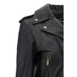 Golden Goose Black Calf Leather Bos Taurus Biker Jacket