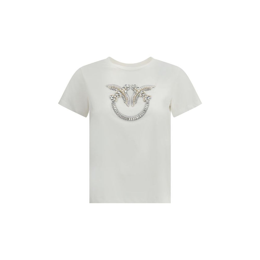 PINKO White Cotton T-Shirt