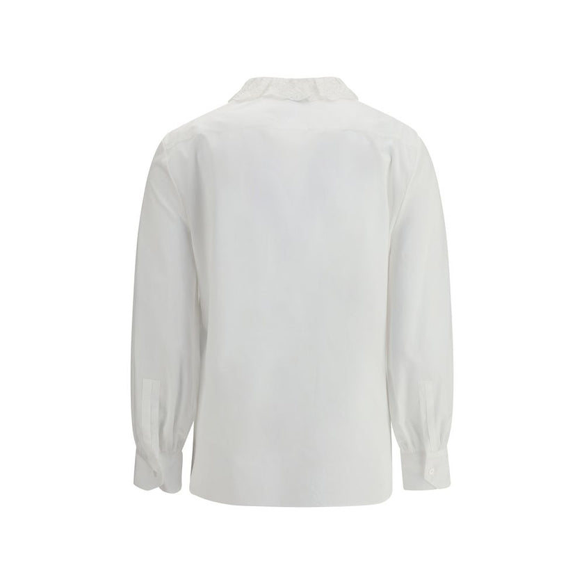 Saint Laurent White Cotton Dress Shirt