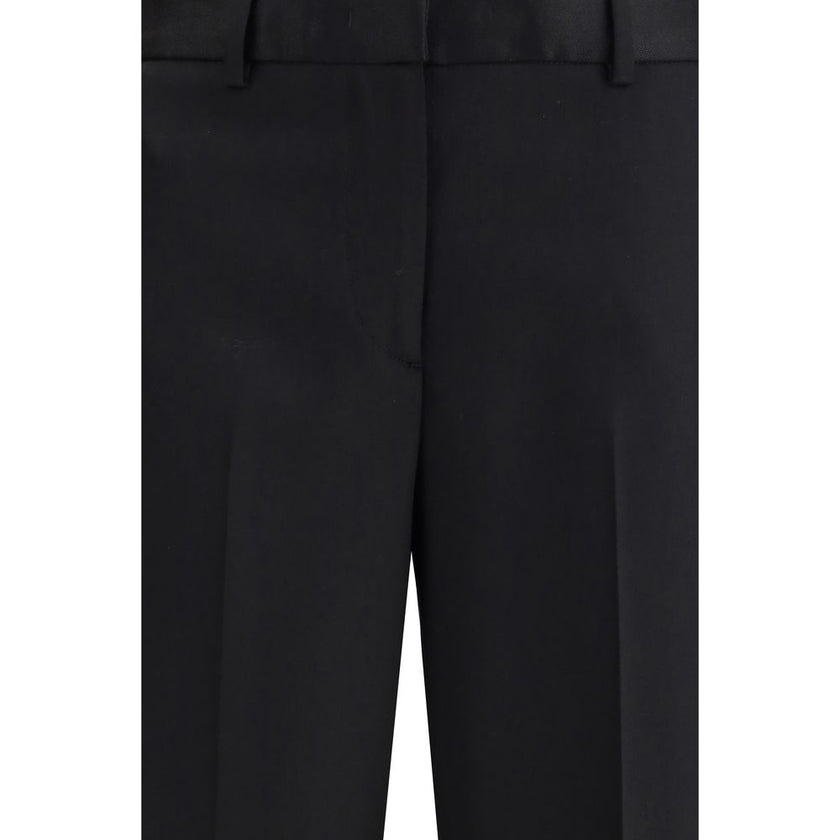 Lardini Black Wool Dress Pants