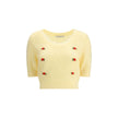 Alessandra Rich Bicolor Mohair Sweatshirt