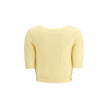Alessandra Rich Bicolor Mohair Sweatshirt