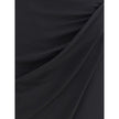 Versace Black Viscose Midi Skirt