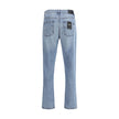Fendi Light Blue Cotton Straight-Leg Jeans